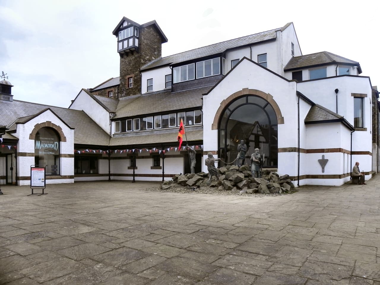 Exterior of the House of Manannan in Peel, the exhibition venue.